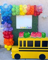 Boîte à bonbons de fête de Melon de dessin animé boîtes cadeaux de Goodie pour enfants garçons filles J pastèque fournitures de fête d'anniversaire décorations faveurs