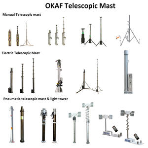 Mástil telescópico de trípode ligero, antena portátil de acero inoxidable, mástil Manual, <span class=keywords><strong>torre</strong></span> de cámara de <span class=keywords><strong>vigilancia</strong></span> CCTV - Product Image 6