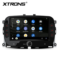 XTRONS 7 pouces Octa Core 4+128 Go Global 4G Écran IPS 1024x600 Lecteur multimédia stéréo de navigation automobile Android pour Fiat 500