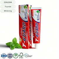 Dentifrice au gel au fluorure aromatisé à la menthe, marque personnalisée, perles bon marché, ultra blanchissant pour les dents