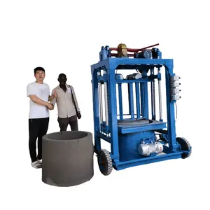Export to DRC Prefabricated Concrete Inspection Manhole Block Machine Producing cement pipe of 1000mm diameter and 900mm height.