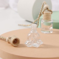 Bouteille en verre vide carrée industrielle de 7,5 ml et 10 ml pour désodorisant de voiture, flacon de parfum, diffuseur de voiture