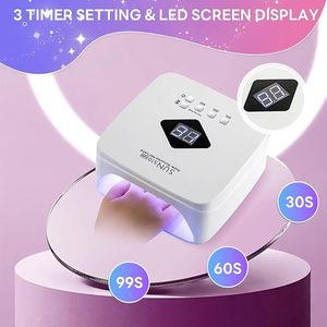 Lámpara UV Recargable para Uñas de Gel, 3 Modos de Temporizador, Secador Portátil Profesional de 120W, Secador de Uñas LED Inalámbrico - Product Image 5