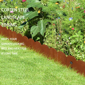 11 Teeth 6PCS Weather Resistant Flower Bed Edging <b>Borders</b> Corten Steel Garden Landscape for Landscaping - Product Image 6