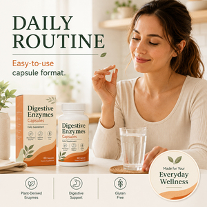 Capsules Probiotiques Véganes Biologiques Prébiotiques Multi-Enzymes en Gros pour le Soutien Digestif Personnalisable – Soins de Santé pour Adultes - Product Image 3