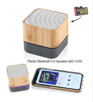 Haut-parleur Bluetooth sans fil en bois Hotselling pour cadeau personnalisé OEM ODM Mini barre de son Portable WS Studio LED SpeakerT