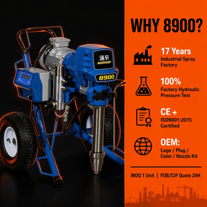 Professional 220V Large High-Voltage Brushless Motor Airless <b>Spray</b> Gun Latex <b>Paint</b> Coating Power Sprayer Putty Machine - Product Image 4