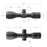 Lunette de tir tactique VictOptics 3-9x32 1" Monotube en aluminium avec illumination rouge et verte