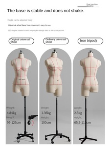 <span class=keywords><strong>Mannequin</strong></span> de <span class=keywords><strong>couture</strong></span> <span class=keywords><strong>réglable</strong></span> demi-corps de forme de robe féminine professionnelle - Product Image 4
