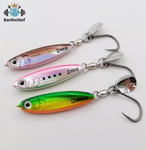 Nuevas Señuelos Metálicos Arherina Bleekeri de Hundimiento Lento 30g/40g/60g/80g para Pescado Caballa Española y <span class=keywords><strong>Katsuo</strong></span>, Cuchara de Pesca Marina para Jigging - Product Image 1