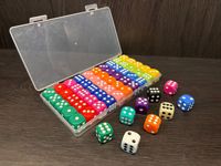 Boîte de 16mm en plastique carré sculpté écologique 10 couleurs 50 pièces jeu de table coloré jeu de rôle dés transfrontaliers