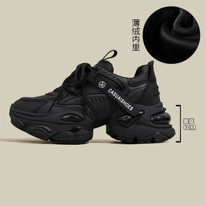 Chaussures papa à semelles épaisses femmes 2024 été nouvelles chaussures de sport décontractées en maille rétro américaine améliorant la hauteur - Product Image 6