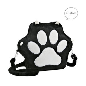 Personalizado niños bolsa de felpa encanto perro pata dibujos animados felpa Niño bolsa de felpa mochilas de felpa - Product Image 5