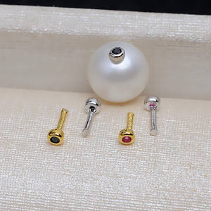 Cuentas de Plata S925 con Ojos de Pez, Rojas y Negras, Estilo Barroco, con Orificio Pasante - Juego de 10 Piezas, Accesorios para Joyería DIY, Modelo 4015 - Product Image 1