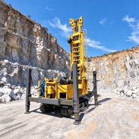 Machine de forage de puits d'eau de 500 m, engin sur chenilles en acier avec capacité de montée de 21 degrés pour la construction en montagne