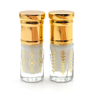 Bottiglie di Vetro per Olio di Attar e Profumo Oud da 3ml, 6ml, 12ml <span class=keywords><strong>con</strong></span> Stampa in Oro e <span class=keywords><strong>Logo</strong></span> Personalizzato - Product Image 2