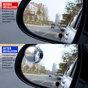 Rétroviseur Angle Mort Voiture Universel, Miroir Grand Angle Réglable 360°, Miroir Auxiliaire de Stationnement - Product Image 6
