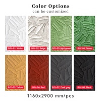 Nouveau panneau mural feuille Musa décor en pierre Flexible 3d doux MCM vert matériaux de construction revêtement artificiel intérieur et extérieur
