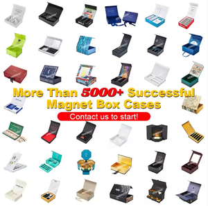 Boîte de luxe renforcée pour perruques et postiches, personnalisable avec logo, noire, à fermeture magnétique, avec <span class=keywords><strong>ruban</strong></span>, pour emballage cadeau - Product Image 2