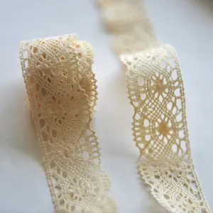 Kunshuo new style fashion custom color cotton elastic lace for clothes