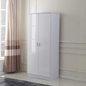 Hot Sale for <strong>UK</strong> Market Storage Clothes <strong>Wardrobe</strong> Bedroom Sets Particle Board Modern High Gloss Wood <strong>Wardrobe</strong> Closet - Product Image 6