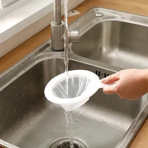 1 unidad de bolsa de filtro de malla de alta densidad de 80 mallas, portátil y reutilizable, para leche de soja, vino, frutos secos, té, café, aceite y yogur - Product Image 6