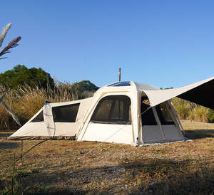 Tente cloche en toile imperméable occultante |   Tente de glamping familiale double couche 13.7 avec trou pour cheminée en TPU |   Hayon de SUV 4 saisons - Product Image 4