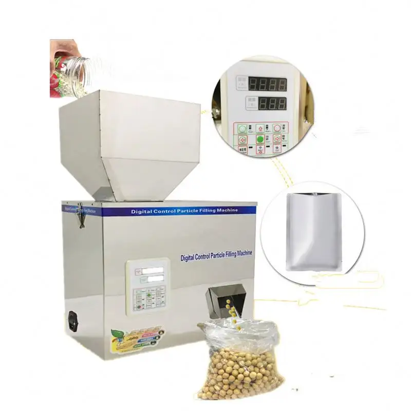 10-500g Powder Filling Machine Automatic Bottle Bag Powder Filler Particle Weighing Filling Machine for Tea Seeds Grains