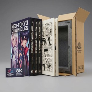 Impresión de Libros de <span class=keywords><strong>Manga</strong></span> de Tapa Blanda de Alta Calidad con Recubrimiento UV de Alto Brillo, Servicio Profesional de Publicación y Encuadernación de Cómics - Product Image 5