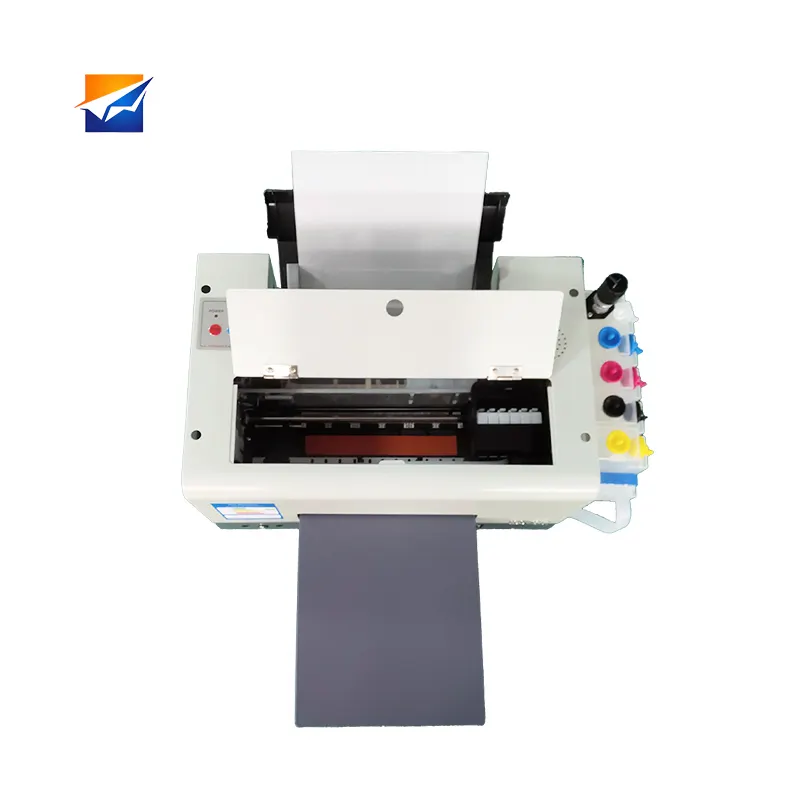 Impresora de película láser Dtf personalizada de gran formato Coton 5 colores para mascotas Impresora A3 DTF