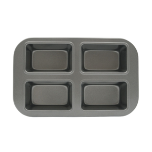 Moule à muffins mini-loaf 4 cavités, moule à muffins antiadhésif, pour fête, rassemblement familial - Product Image 5