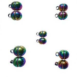 กระดิ่งคู่สีรุ้งไทเทเนียมสำหรับฝึกเหยี่ยว ยี่ห้อ Falconry Dual Tone Lahori Bells คู่เสียงสูง เหมาะสำหรับปลอกคอแมวและสุนัข มีให้เลือก 5 ขนาด - Product Image 1