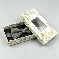 Boîte cadeau en carton de luxe personnalisée avec logo, élégante, avec nœud papillon et fenêtre