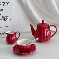 Service de vaisselle en porcelaine fine écologique de style campagnard, série Muguet Vert Émeraude