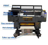 Machine d'impression UV DTF dorée populaire de 60 cm, tout-en-un, pour l'impression et la laminage d'autocollants dorés UV DTF pour articles personnalisés