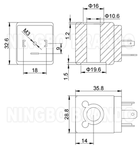 SV01 BV01 EV01 SV09 <span class=keywords><strong>RAPA</strong></span> M10 de reemplazo de válvula de solenoide bobina DC12V DC24V AC24V AC230V - Product Image 2