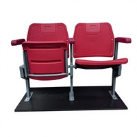 Chaise de stade pliable VIP en HDPE avec structure en acier, sièges inclinables pour stades de football et de basketball CS-ZZB-GL