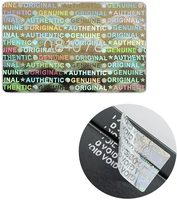 Étiquette autocollante holographique personnalisée directe d'usine inviolable autocollant imprimé UV forme personnalisée pour la promotion d'ordinateur prix bas