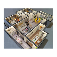 Modèles Modernes et Personnalisables de Plans d'Étage pour Appartement, Hôtel et Villa : Solution de Conception 3D