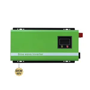 Best Selling 5KW Solar Power Inverter 48V Dc To 220VAc Solar 48V Off Grid Mppt Pure Sine Wave Hybrid Solar Inverter