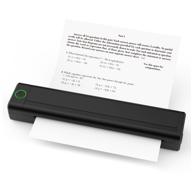 NEWYES 8 Inch No Ink Mini A4 Portable Printer Wireless Mobile Thermal Printer Mini A4 Inkless Printer