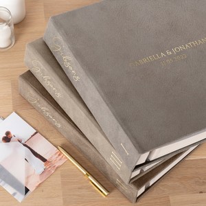 Pelle personalizzata <span class=keywords><strong>che</strong></span> può contenere fino a 800 foto 4X6 pollici per Album di foto autoadesive in pelle per anniversario di matrimonio - Product Image 1
