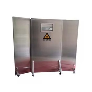 Pantalla móvil de plomo para hospitales, escudo anti rayos X con ventana de vidrio de plomo para sala de tomografía computarizada - Product Image 6