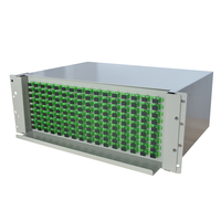 Panel Patch Fiber Optik ODF Rak Mount 19 Inch FTTH 12/24/96 Port 2U/3U/4U Kotak Terminal SC APC/UPC Dengan Pigtail