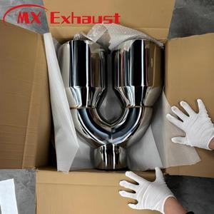 ท่อไอเสียปลายคู่ขัดเงา SS304 สำหรับรถยนต์ รถ<span class=keywords><strong>ก</strong></span>ระบะ และรถบรรทุ<span class=keywords><strong>ก</strong></span>ดีเซล ขนาด 5-8 นิ้ว และ 5-6 นิ้ว - Product Image 5