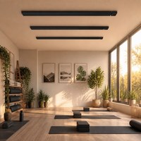 Panneau de chauffage infrarouge électrique PTC JHheatsup 2400W WiFi avec application Tuya, pour intérieur et extérieur, avec télécommande