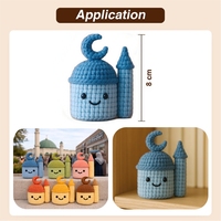 Jouets islamiques Eid, Brinquedos Islamicos, cadeaux pour enfants musulmans, cadeaux du Ramadan, jouets de mosquée, kit de crochet fait main DIY