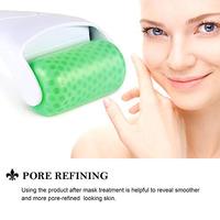 Système de rouleau dermique électrique anti-âge en silicone rafraîchissant pour le cou, le front, les yeux et le visage avec prise IT
