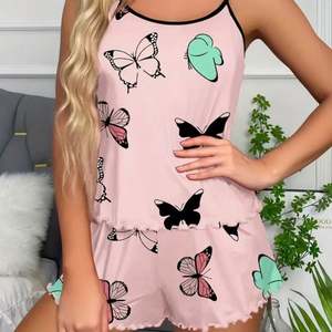 Ensemble de 2 pièces pour femmes, short de sport d'été, haut sans manches, short, ensemble de t-shirt à bretelles, ensemble de camisole de yoga, pyjama - Product Image 5