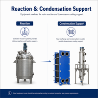 Solución de Equipos para la Producción de Resina para Mezcla por Reacción y Condensación